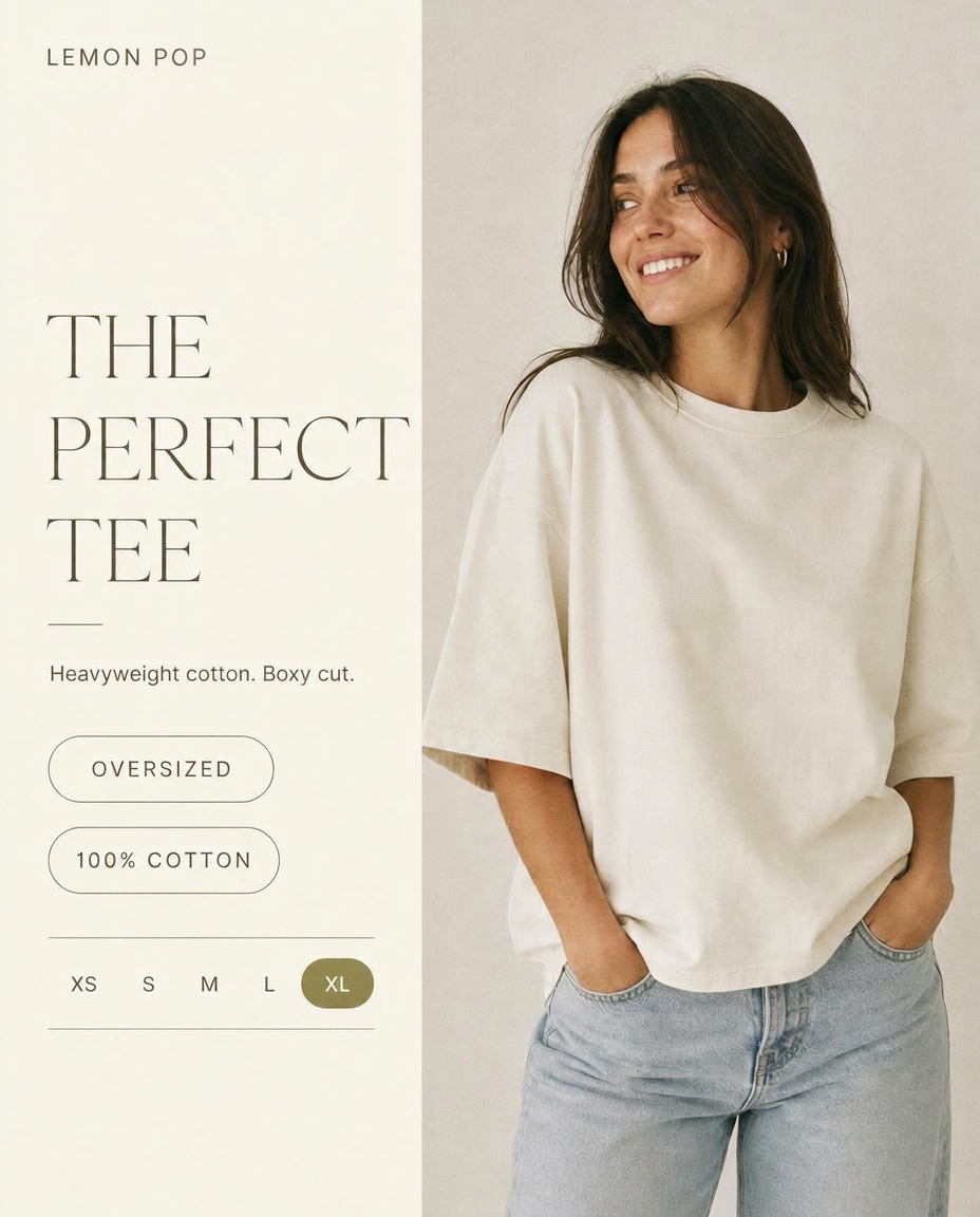 The perfect tee — Oversized t-shirts